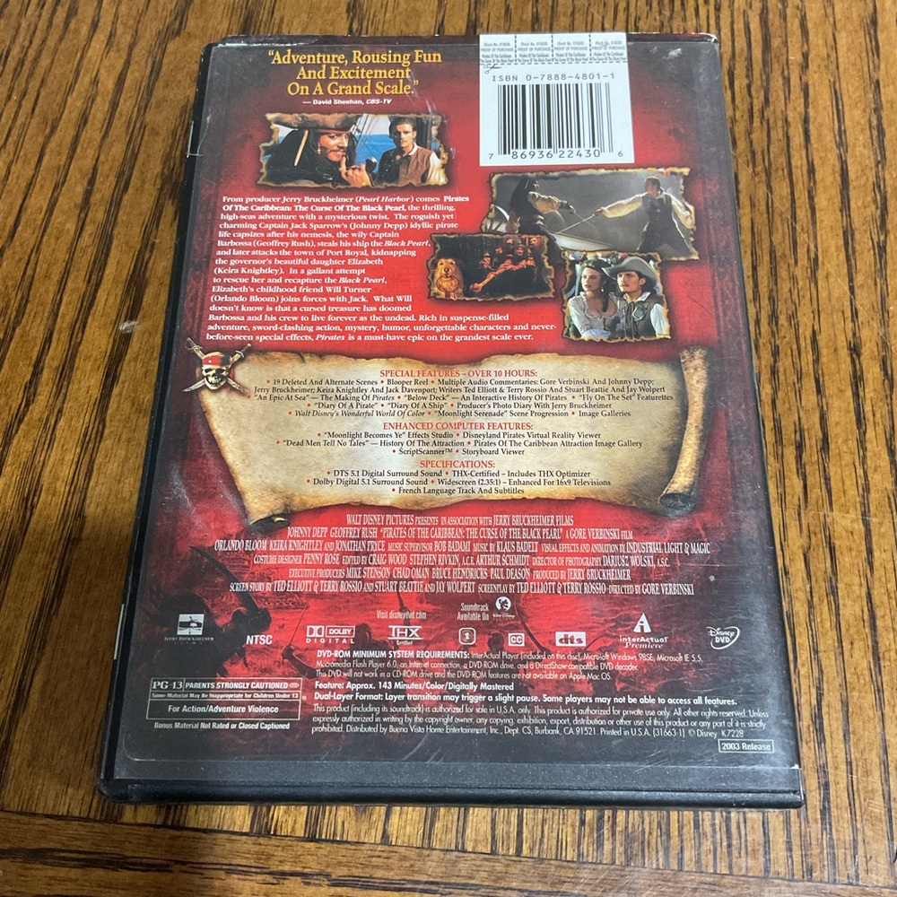 Pirates of the Caribbean:Black Pearl,Stranger Tides,Dead Man’s Chest&World’s End - Picture 2 of 5